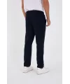 Erkek Üç İplik Basic Eşofman Boru Paça İpli Pantolon - Lacivert