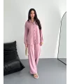 Gömlek Pantolon ikili Takım - Toz Pembe