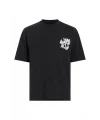 Lushiowear Erkek Tişört Baskılı Oversize Kısa kol T-shirt - Siyah