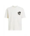 Lushiowear Erkek Tişört Baskılı Oversize kısa kol T-Shirt - Beyaz