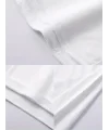 Lushiowear Erkek Tişört Bisiklet Yaka Kore sevimli ayı baskı Kısa Kol T-Shirt  - Beyaz