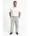 Lushiowear Erkek Fitilli Kadife Cepli Buggy Pantolon Oversize Rahat Kalıp - Gri