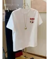 Lushiowear Erkek T-Shirt Oversize Kısa kol Tişört Popeye Baskılı - Beyaz