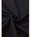 Lushiowear Kadın Kısa Kol Yazlık Tişört Bisiklet Yaka Spider Baskılı T-Shirt - Siyah