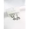 Bulut Ve Gökkuşağı Detaylı Set Küpe Silver