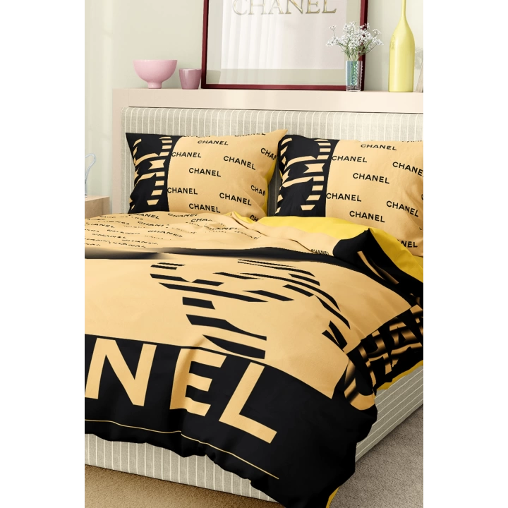Marka Nevresim Takımı Çift Kişilik Pamuklu Saten Kumaş 6 Parça 3D Dijital Baskı Duvet Cover Set