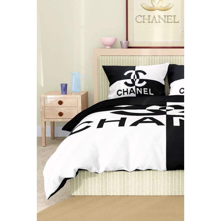 Marka Nevresim Takımı Çift Kişilik Pamuklu Saten Kumaş 6 Parça 3D Dijital Baskı Duvet Cover Set