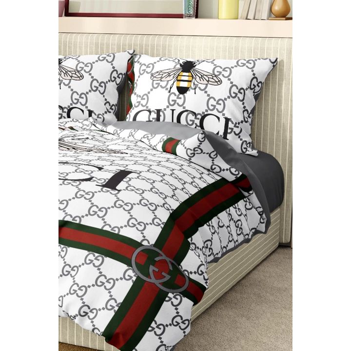 Marka Nevresim Takımı Çift Kişilik Pamuklu Saten Kumaş 6 Parça 3D Dijital Baskı Duvet Cover Set