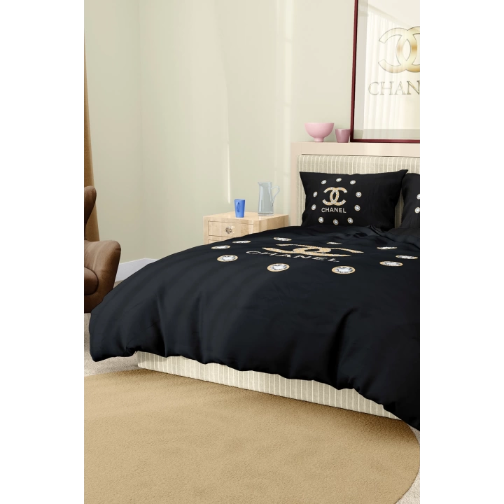 Marka Nevresim Takımı Çift Kişilik Pamuklu Saten Kumaş 6 Parça 3D Dijital Baskı Duvet Cover Set