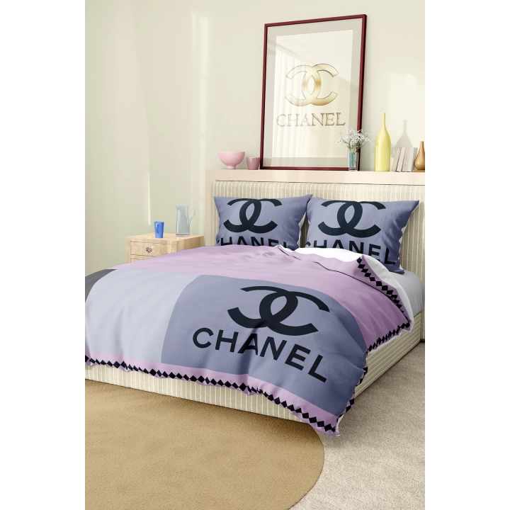 Marka Nevresim Takımı Çift Kişilik Pamuklu Saten Kumaş 6 Parça 3D Dijital Baskı Duvet Cover Set
