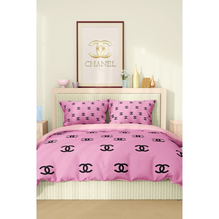 Marka Nevresim Takımı Çift Kişilik Pamuklu Saten Kumaş 6 Parça 3D Dijital Baskı Duvet Cover Set