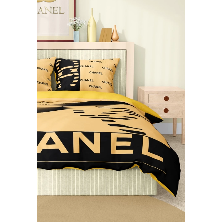 Marka Nevresim Takımı Çift Kişilik Pamuklu Saten Kumaş 6 Parça 3D Dijital Baskı Duvet Cover Set