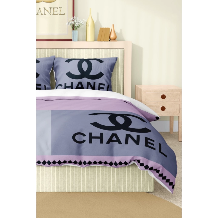 Marka Nevresim Takımı Çift Kişilik Pamuklu Saten Kumaş 6 Parça 3D Dijital Baskı Duvet Cover Set