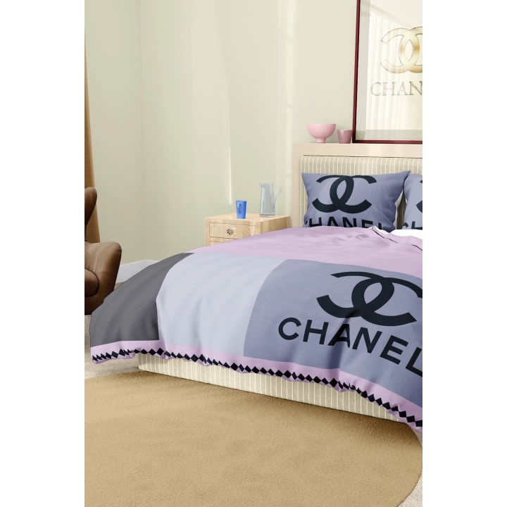 Marka Nevresim Takımı Çift Kişilik Pamuklu Saten Kumaş 6 Parça 3D Dijital Baskı Duvet Cover Set