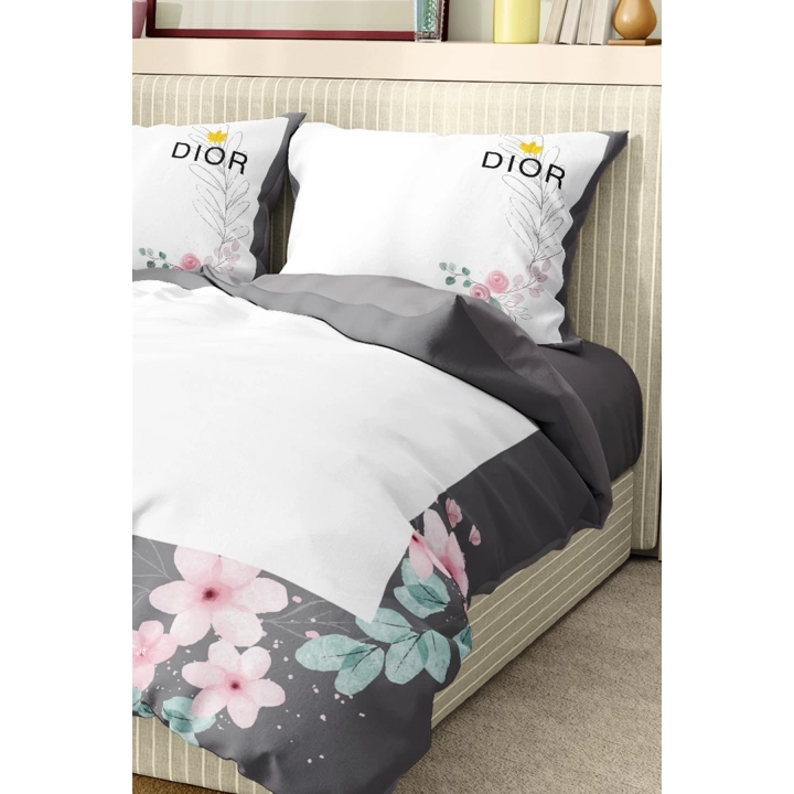 Marka Nevresim Takımı Çift Kişilik Pamuklu Saten Kumaş 6 Parça 3D Dijital Baskı Duvet Cover Set Model No:47
