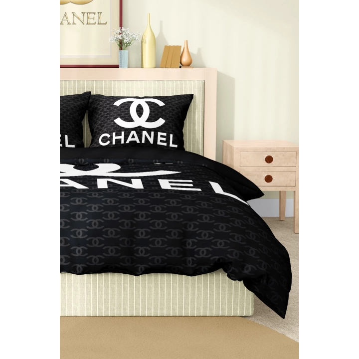 Marka Nevresim Takımı Çift Kişilik Pamuklu Saten Kumaş 6 Parça 3D Dijital Baskı Duvet Cover Set Model No:34