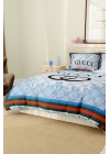Marka Nevresim Takımı Çift Kişilik Pamuklu Saten Kumaş 6 Parça 3D Dijital Baskı Duvet Cover Set Model No:51