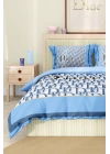 Marka Nevresim Takımı Çift Kişilik Pamuklu Saten Kumaş 6 Parça 3D Dijital Baskı Duvet Cover Set Model No:40