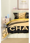 Marka Nevresim Takımı Çift Kişilik Pamuklu Saten Kumaş 6 Parça 3D Dijital Baskı Duvet Cover Set