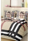 Marka Nevresim Takımı Çift Kişilik Pamuklu Saten Kumaş 6 Parça 3D Dijital Baskı Duvet Cover Set Model No:12