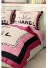 Marka Nevresim Takımı Çift Kişilik Pamuklu Saten Kumaş 6 Parça 3D Dijital Baskı Duvet Cover Set Model No:18