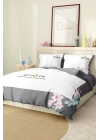 Marka Nevresim Takımı Çift Kişilik Pamuklu Saten Kumaş 6 Parça 3D Dijital Baskı Duvet Cover Set Model No:47