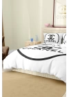 Marka Nevresim Takımı Çift Kişilik Pamuklu Saten Kumaş 6 Parça 3D Dijital Baskı Duvet Cover Set