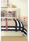 Marka Nevresim Takımı Çift Kişilik Pamuklu Saten Kumaş 6 Parça 3D Dijital Baskı Duvet Cover Set Model No:12