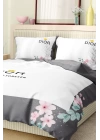Marka Nevresim Takımı Çift Kişilik Pamuklu Saten Kumaş 6 Parça 3D Dijital Baskı Duvet Cover Set Model No:47