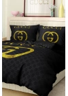 Marka Nevresim Takımı Çift Kişilik Pamuklu Saten Kumaş 6 Parça 3D Dijital Baskı Duvet Cover Set Model No:57