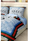 Marka Nevresim Takımı Çift Kişilik Pamuklu Saten Kumaş 6 Parça 3D Dijital Baskı Duvet Cover Set Model No:51