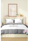 Marka Nevresim Takımı Çift Kişilik Pamuklu Saten Kumaş 6 Parça 3D Dijital Baskı Duvet Cover Set Model No:47