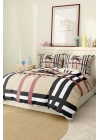 Marka Nevresim Takımı Çift Kişilik Pamuklu Saten Kumaş 6 Parça 3D Dijital Baskı Duvet Cover Set Model No:12