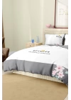 Marka Nevresim Takımı Çift Kişilik Pamuklu Saten Kumaş 6 Parça 3D Dijital Baskı Duvet Cover Set Model No:47