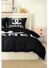 Marka Nevresim Takımı Çift Kişilik Pamuklu Saten Kumaş 6 Parça 3D Dijital Baskı Duvet Cover Set Model No:34