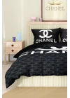 Marka Nevresim Takımı Çift Kişilik Pamuklu Saten Kumaş 6 Parça 3D Dijital Baskı Duvet Cover Set Model No:34