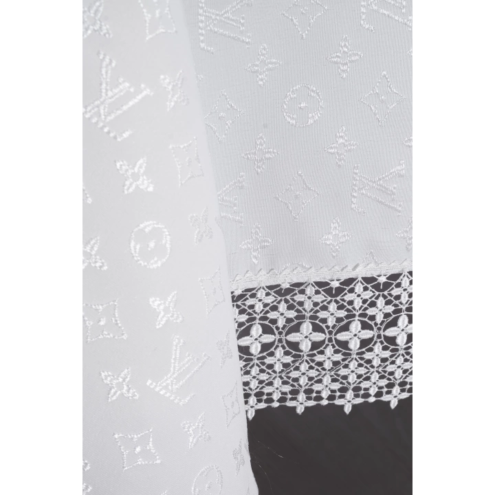 Louis Vuitton Masa Örtüsü 160*220 Cm BRODE GÜPÜRLÜ KDK İplik Özel Jakar Dokuma Dertsiz Leke Tutmaz Özel Kutulu