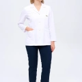 Kadın Gömlek Yaka Ceket Boy Doktor - Öğretmen Önlüğü