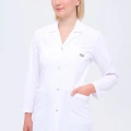 Kadın Gömlek Yaka Orta Boy Doktor - Öğretmen Önlüğü