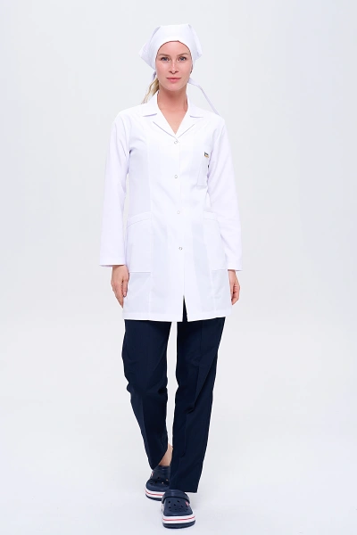 Kadın Personel Önlüğü ve Pantolon + Boneli - 3 lü Set