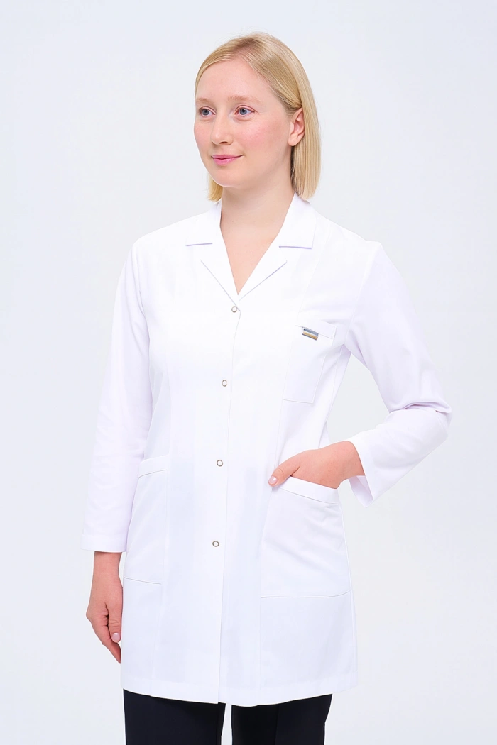 Kadın Gömlek Yaka Orta Boy Doktor - Öğretmen Önlüğü