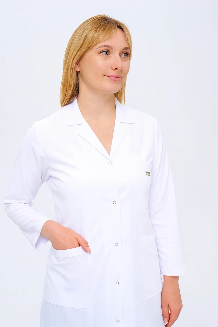 Kadın Gömlek Yaka Uzun Boy Doktor - Öğretmen Önlüğü