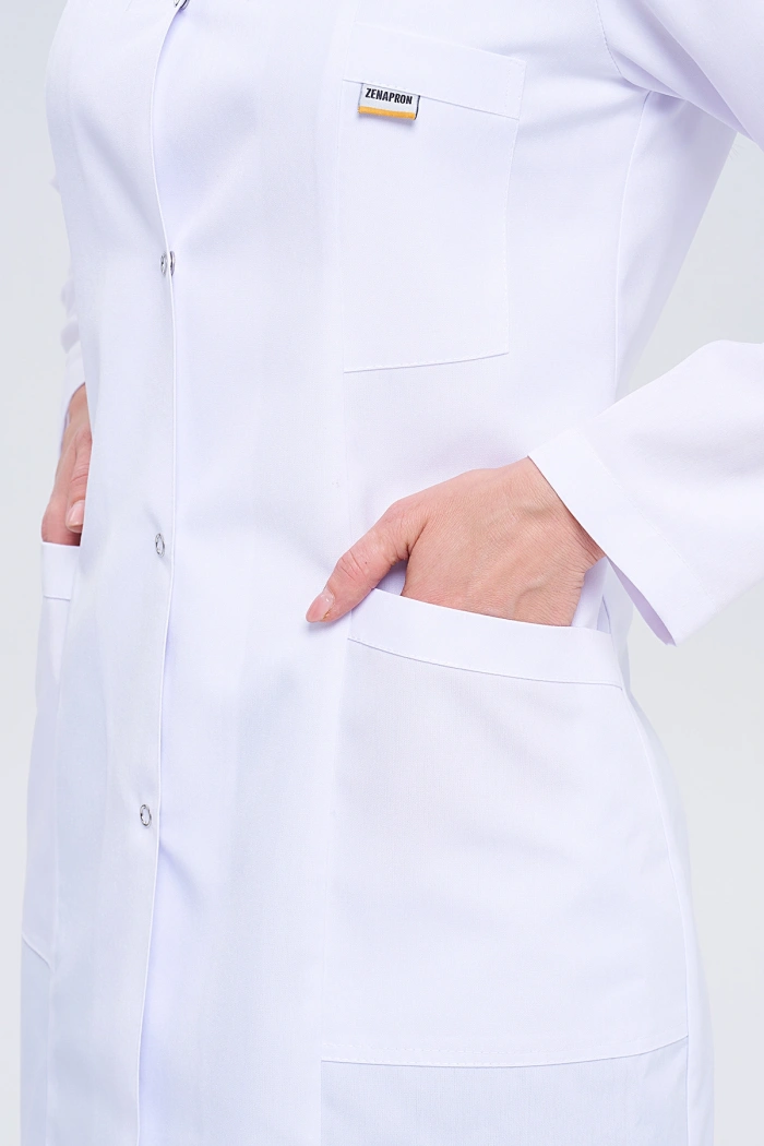 Kadın Gömlek Yaka Uzun Boy Doktor - Öğretmen Önlüğü