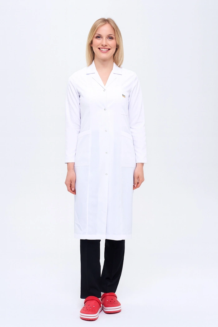 Kadın Gömlek Yaka Tesettür Boy Doktor - Öğretmen Önlüğü