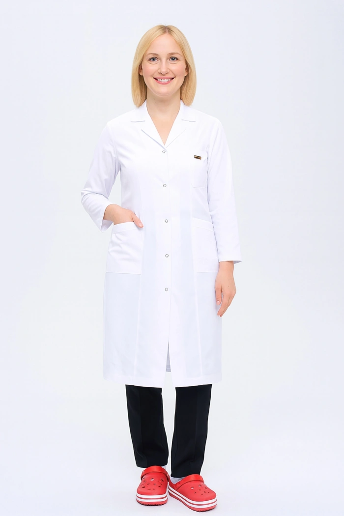 Kadın Gömlek Yaka Tesettür Boy Doktor - Öğretmen Önlüğü