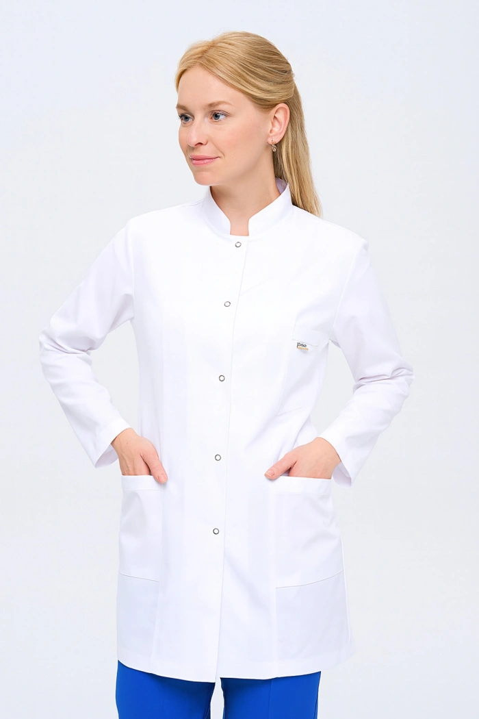 Kadın Hakim Yaka Orta Boy Doktor - Öğretmen Önlüğü