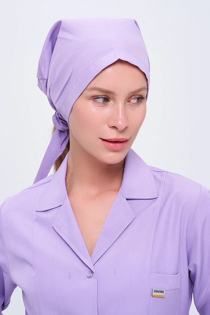 Kadın Personel Önlüğü ve Pantolon + Boneli - 3 lü Set