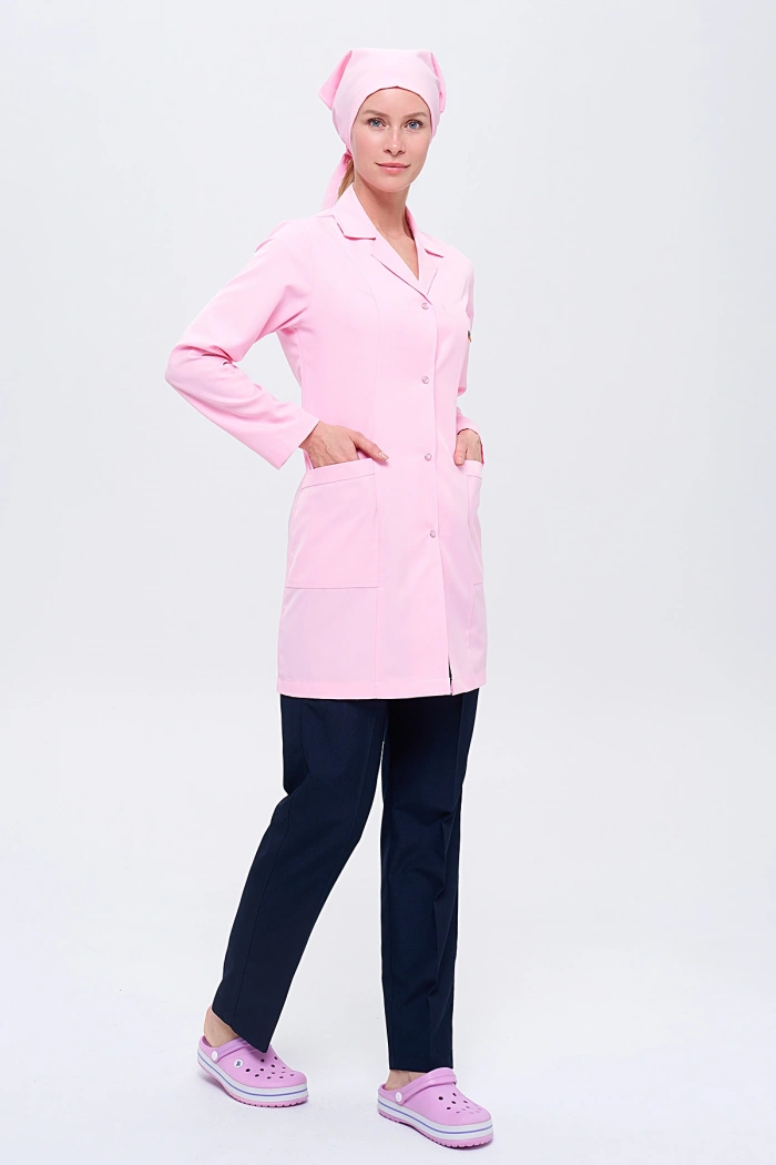 Kadın Personel Önlüğü ve Pantolon + Boneli - 3 lü Set