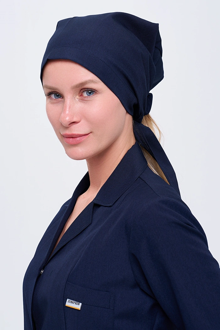 Kadın Personel Önlüğü ve Pantolon + Boneli - 3 lü Set