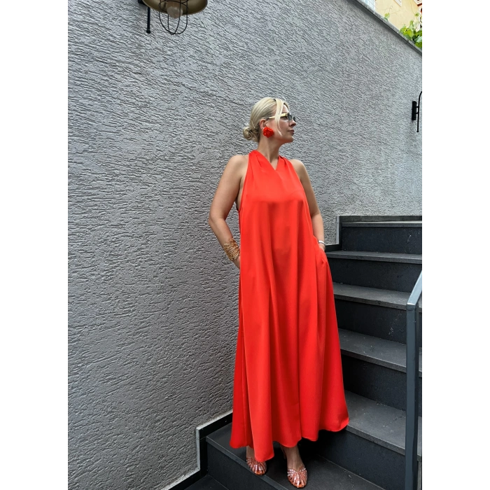 Şık Elbise Antrasit, Nar Çiçeği